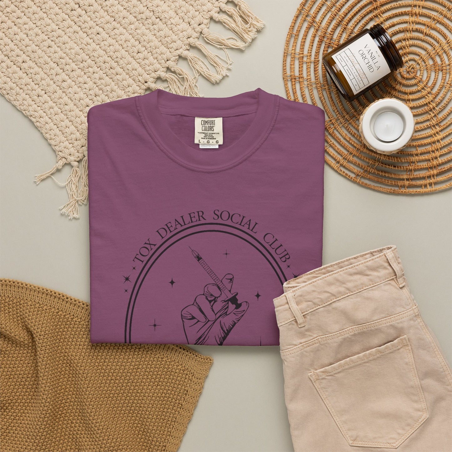 Tox Social Club Graphic T-Shirt — Floral Tarot Illustration