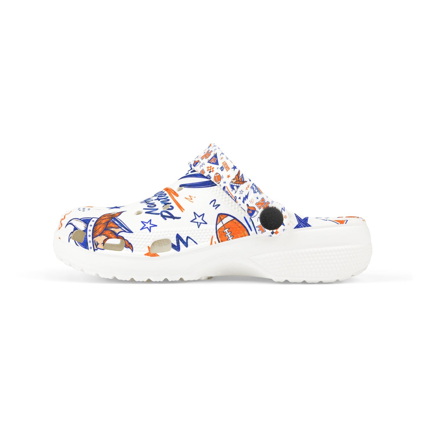 Kids Vikings Foam Clogs — All-Over Print School Spirit Shoes