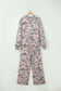Multicolour Camouflage Print Long Sleeve Top Loose 2pcs Pants Set