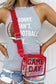 Black Clear PVC GAME DAY Summer Fashion Single Shoulder Bag