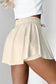 Bonbon Drawstring Elastic Waistband Lined Tennis Skorts