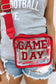 Black Clear PVC GAME DAY Summer Fashion Single Shoulder Bag