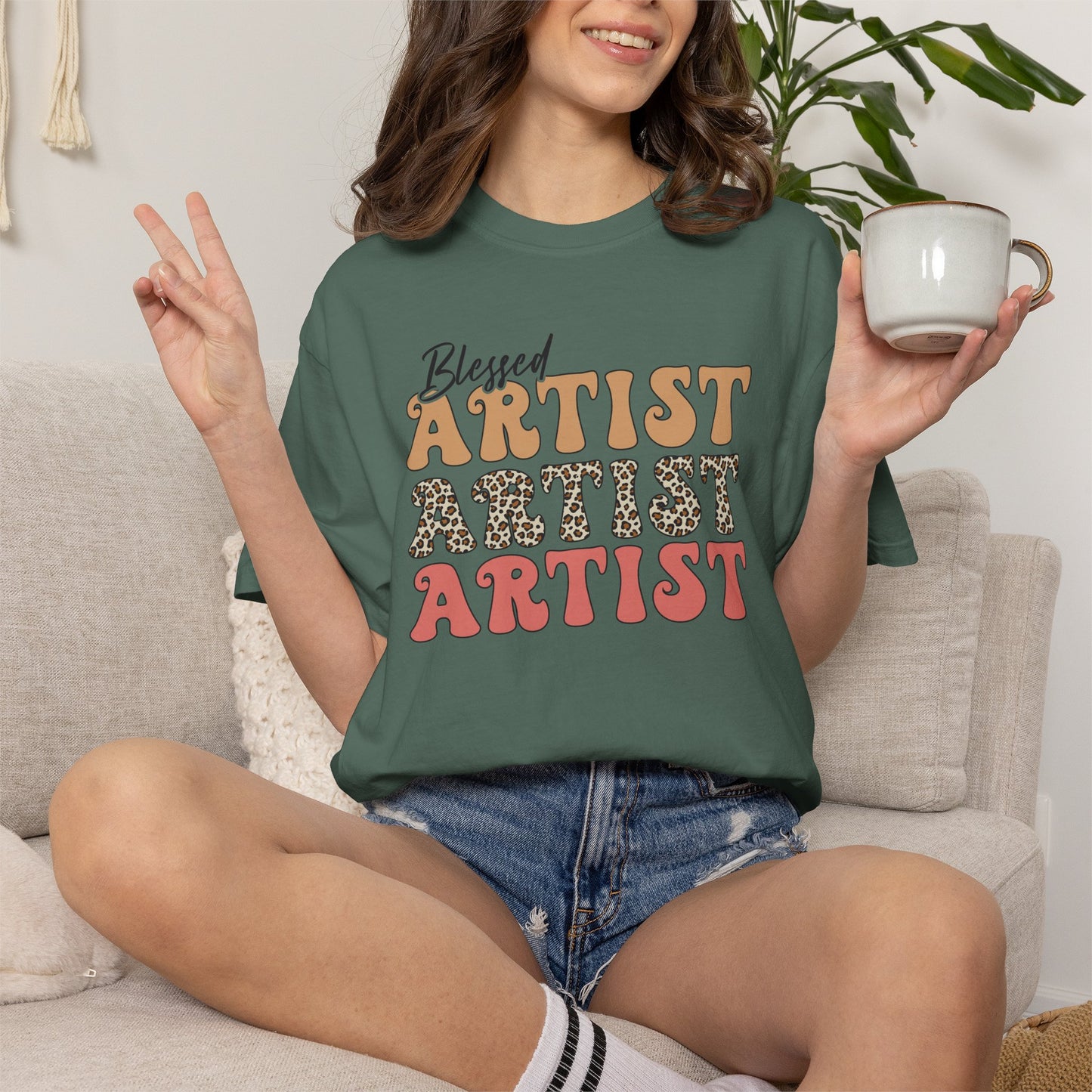 Blessed Artist Vintage-Style T-Shirt