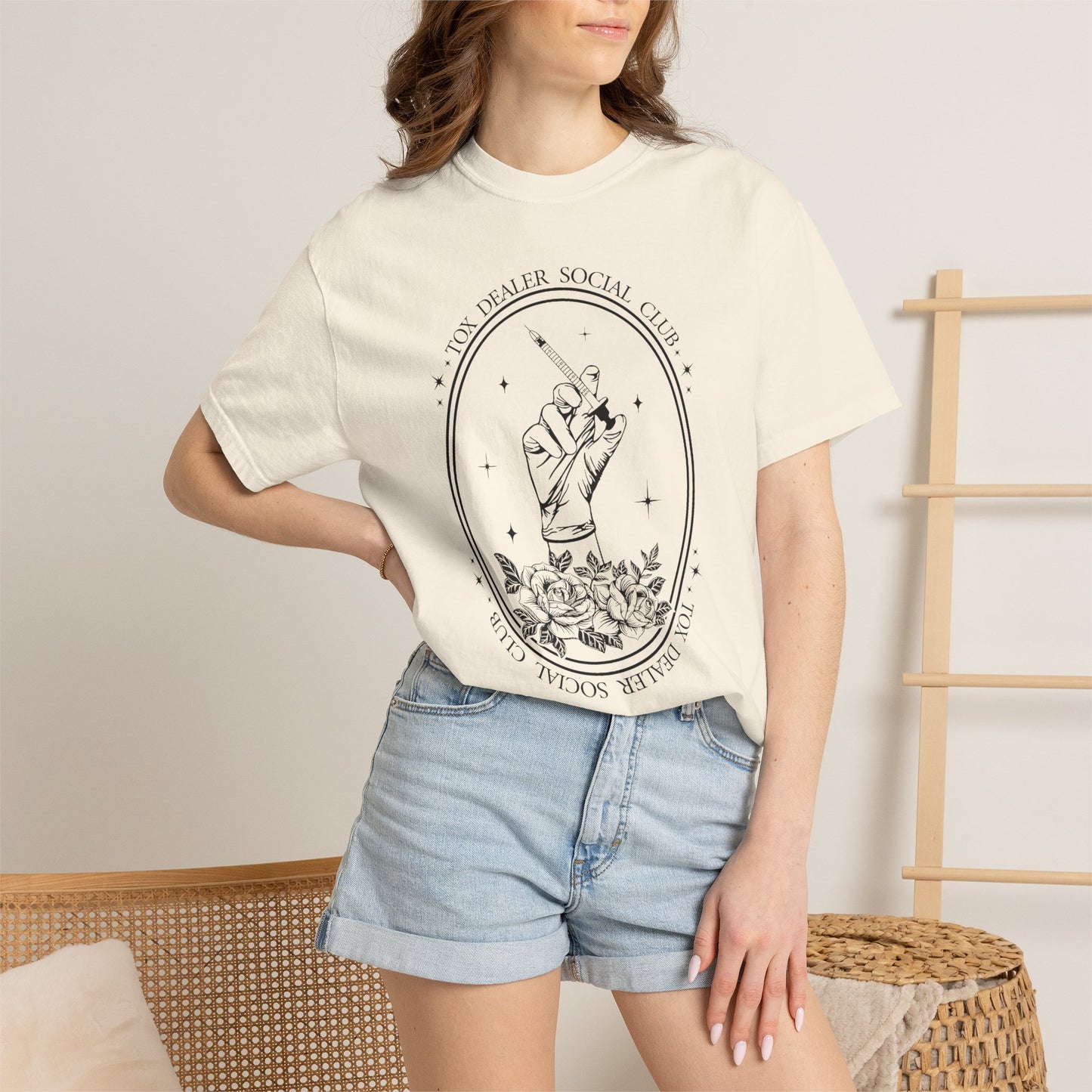 Tox Social Club Graphic T-Shirt — Floral Tarot Illustration