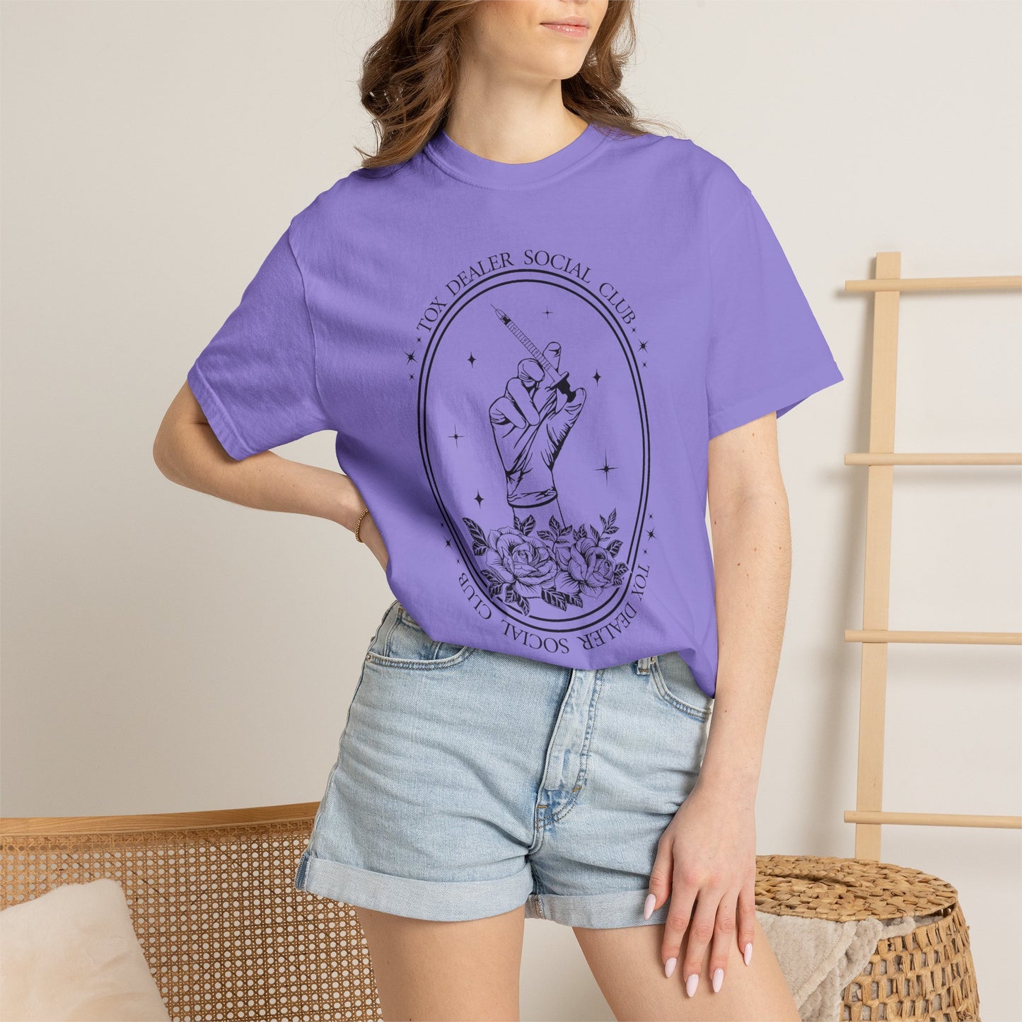 Tox Social Club Graphic T-Shirt — Floral Tarot Illustration