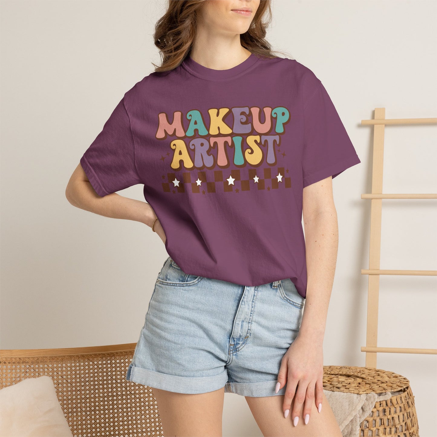 Makeup Artist Retro Graphic T-Shirt