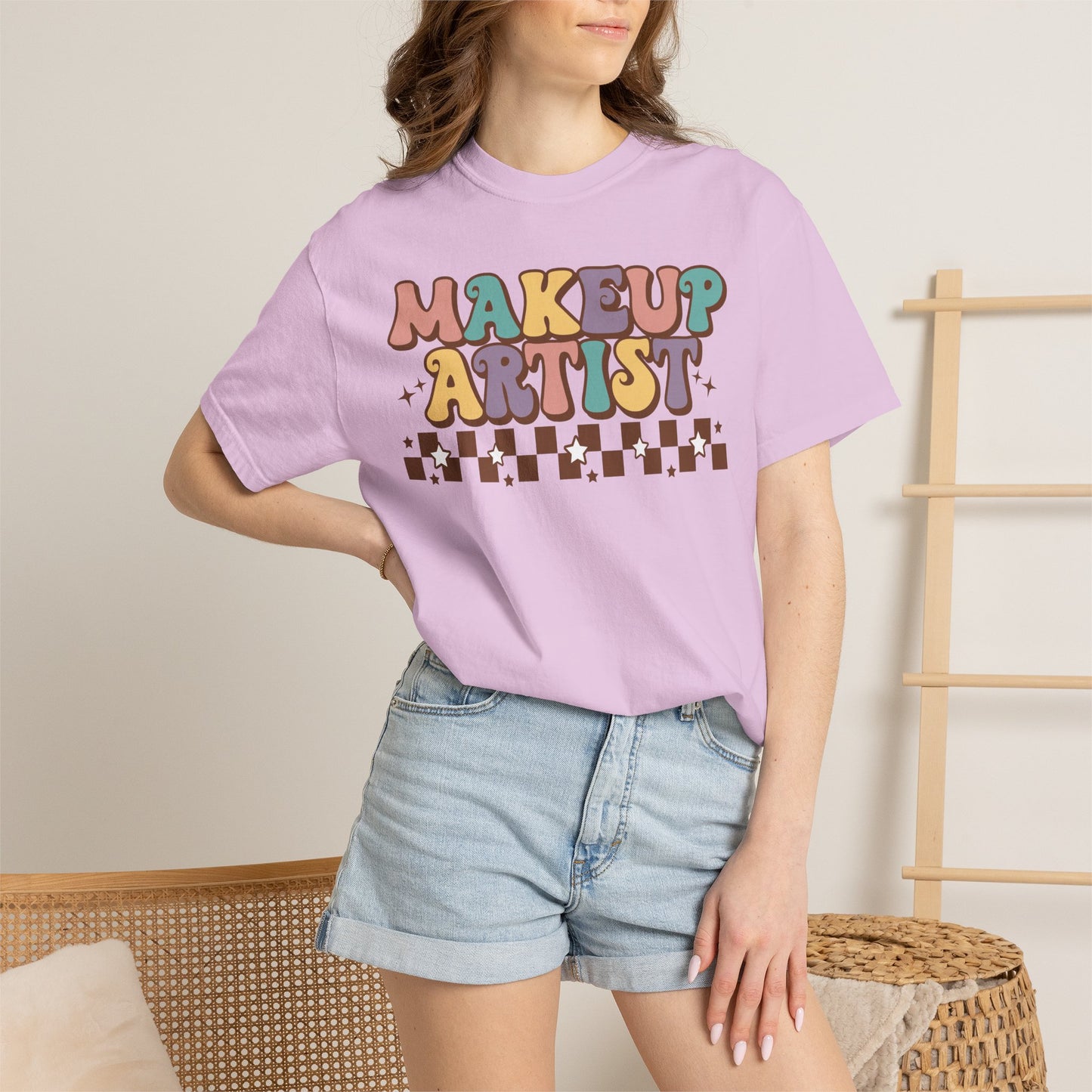 Makeup Artist Retro Graphic T-Shirt