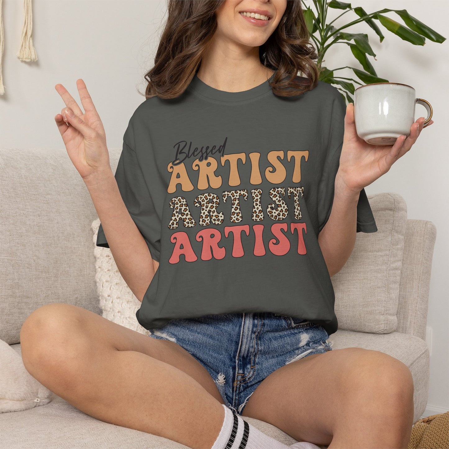Blessed Artist Vintage-Style T-Shirt