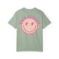 Hair Stylist Smiley T-Shirt — Pink Leopard Smiley Tee for Hairdressers