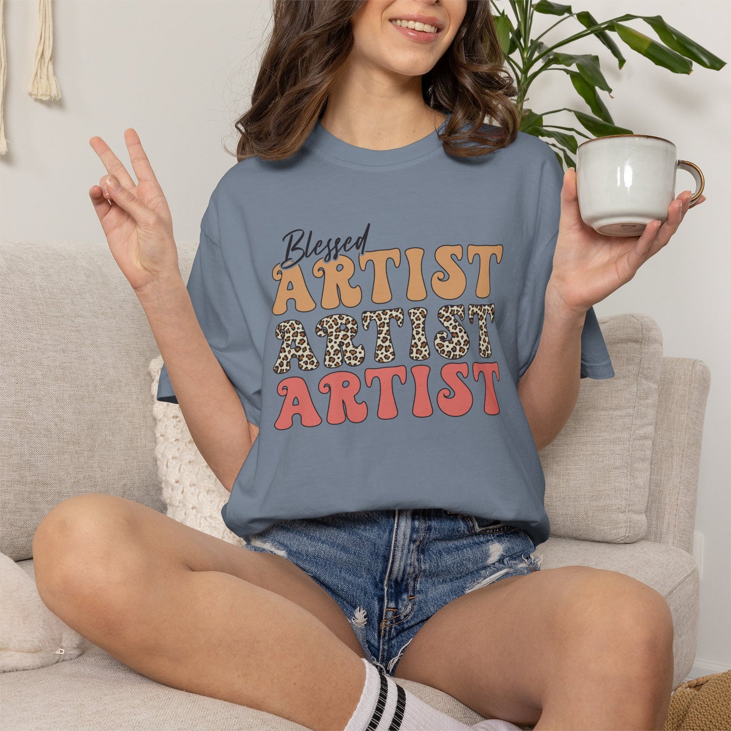 Blessed Artist Vintage-Style T-Shirt