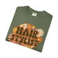 Hair Stylist T-Shirt — Retro Floral ‘Hair Stylist’ Tee