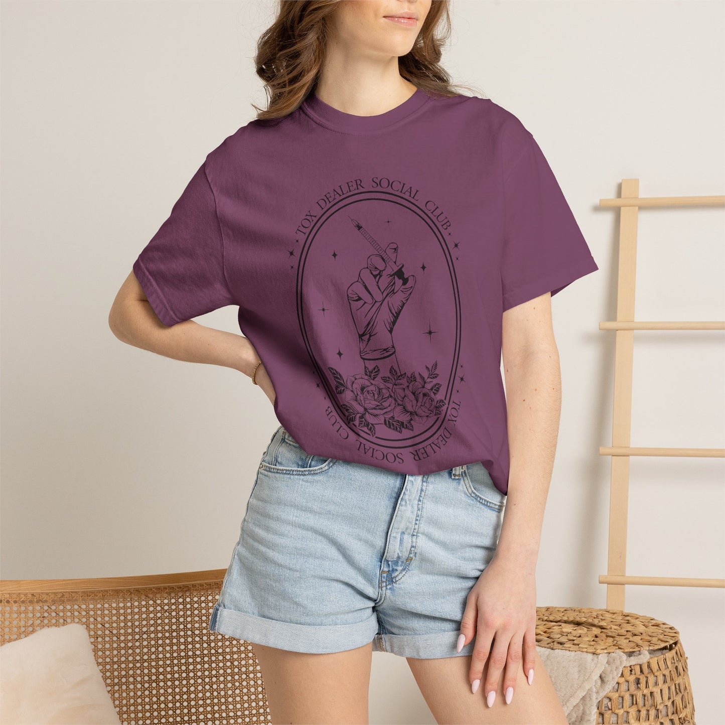 Tox Social Club Graphic T-Shirt — Floral Tarot Illustration