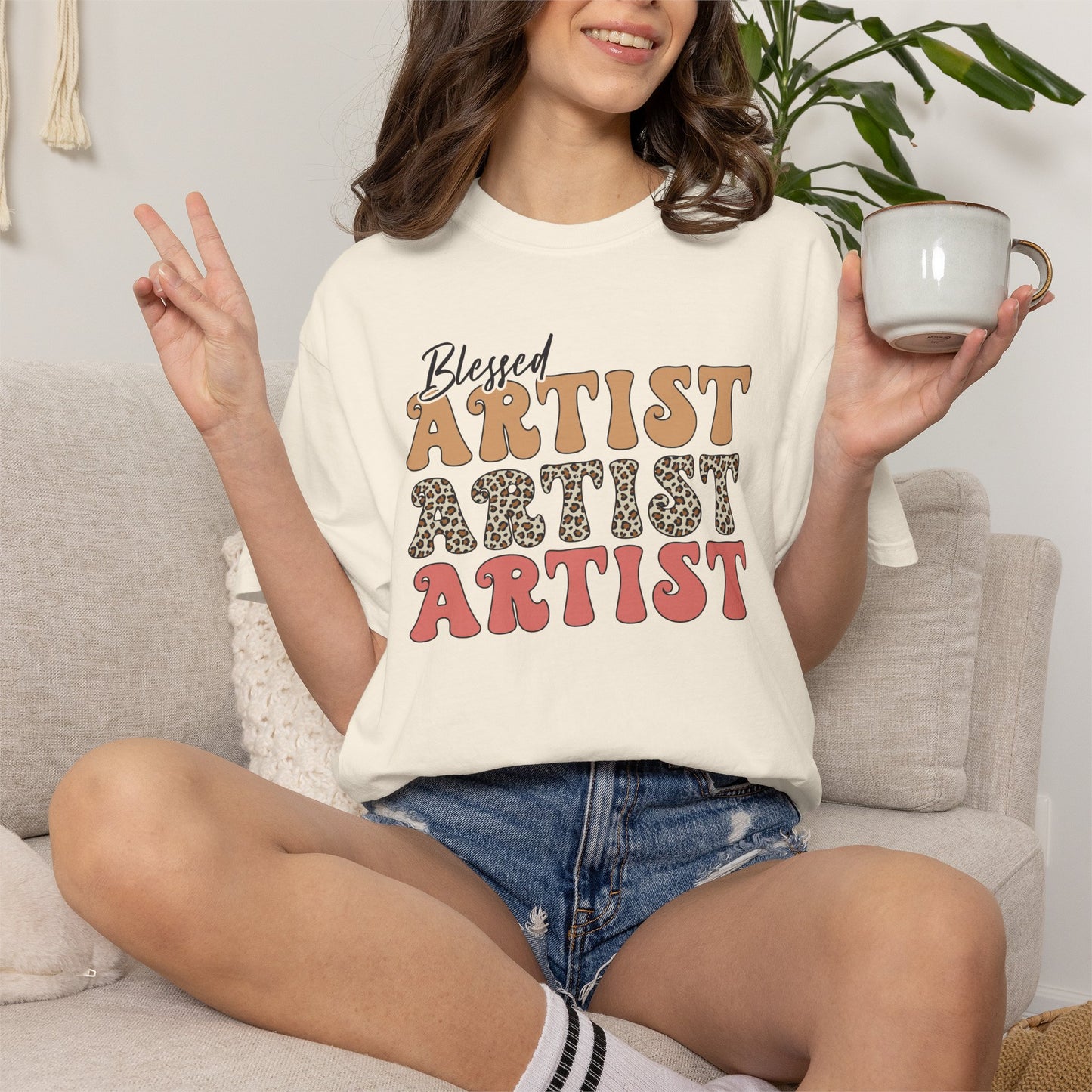 Blessed Artist Vintage-Style T-Shirt