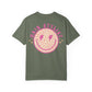 Hair Stylist Smiley T-Shirt — Pink Leopard Smiley Tee for Hairdressers
