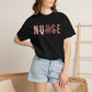 Nurse Injector Vibes Garment-Dyed T-Shirt — 'NURSE' Pastel Block & Script Design