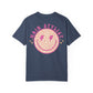 Hair Stylist Smiley T-Shirt — Pink Leopard Smiley Tee for Hairdressers