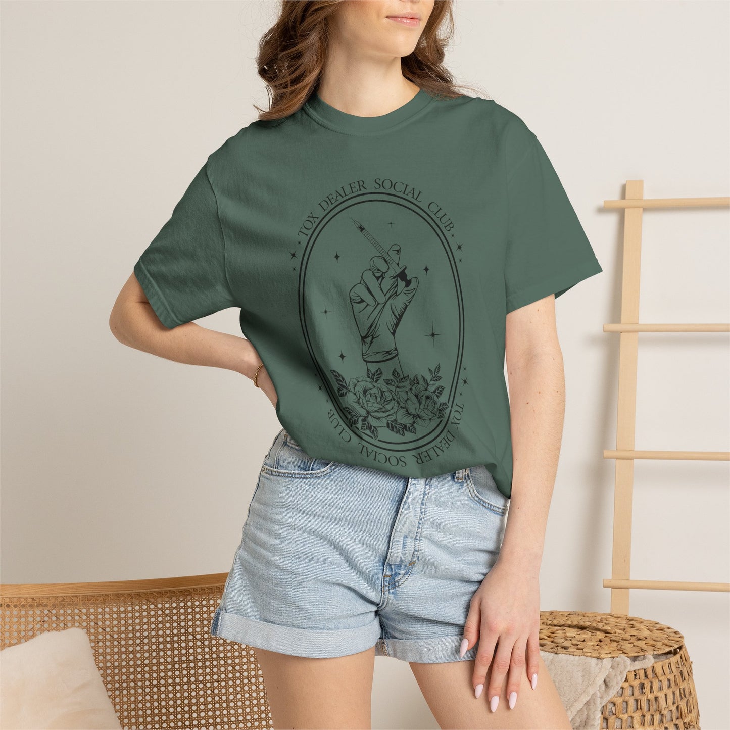 Tox Social Club Graphic T-Shirt — Floral Tarot Illustration
