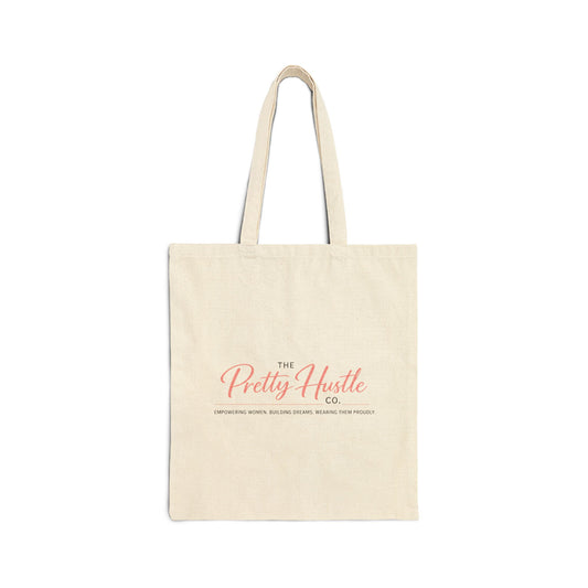 Tote Bag — "The Pretty Hustle" Cotton Canvas Market Tote
