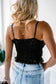 Black  Crochet Lace Bralette Crop Top