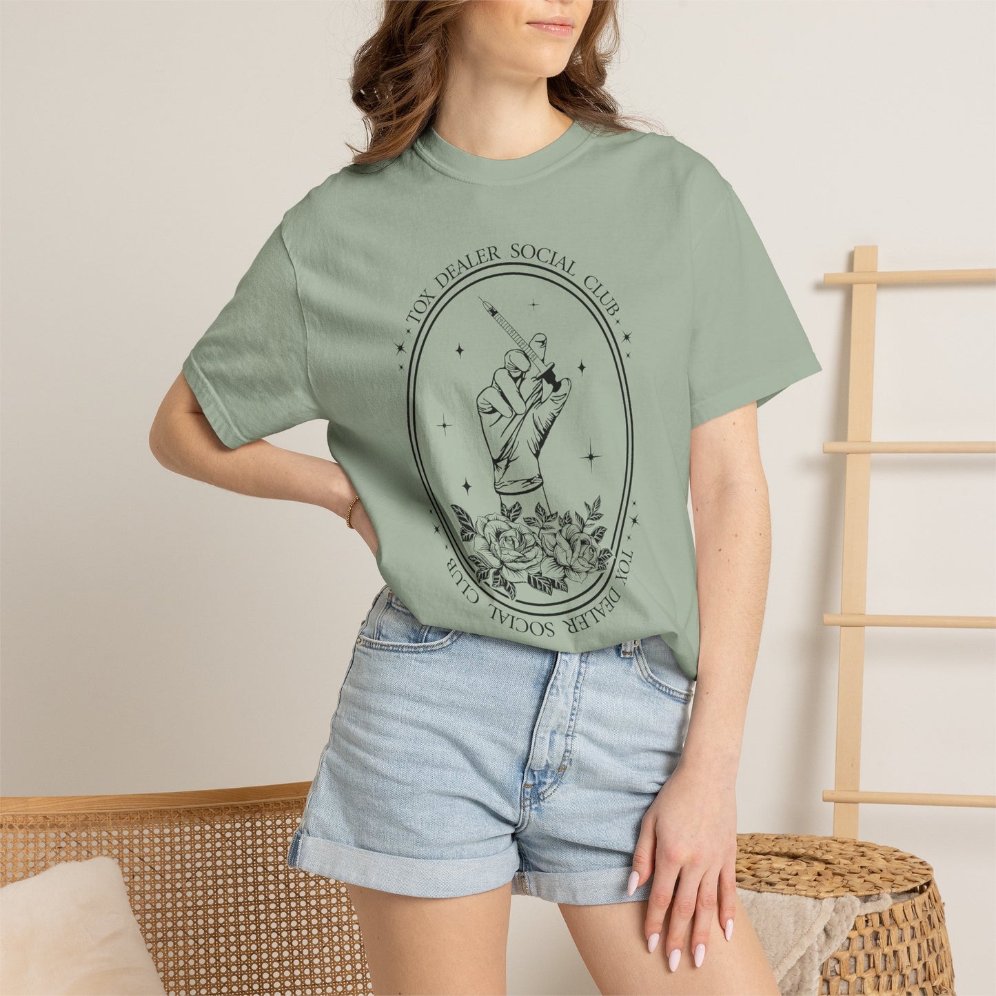 Tox Social Club Graphic T-Shirt — Floral Tarot Illustration