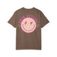 Hair Stylist Smiley T-Shirt — Pink Leopard Smiley Tee for Hairdressers
