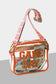 Black Clear PVC GAME DAY Summer Fashion Single Shoulder Bag