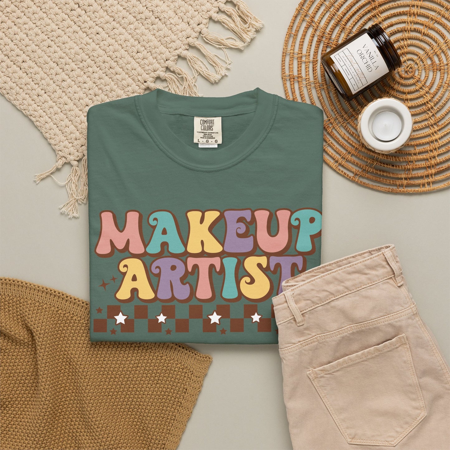 Makeup Artist Retro Graphic T-Shirt
