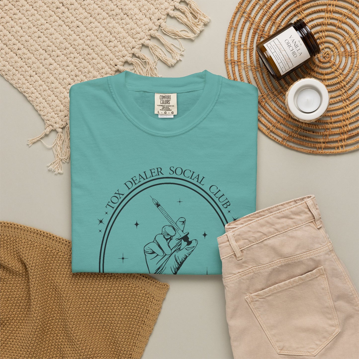 Tox Social Club Graphic T-Shirt — Floral Tarot Illustration