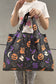 Black Goth Halloween Oxford Cloth Large Capacity Foldable Tote Bag