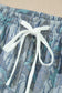 Multicolour Abstract Floral Print Loose Pullover Drawstring Pants 2pcs Set