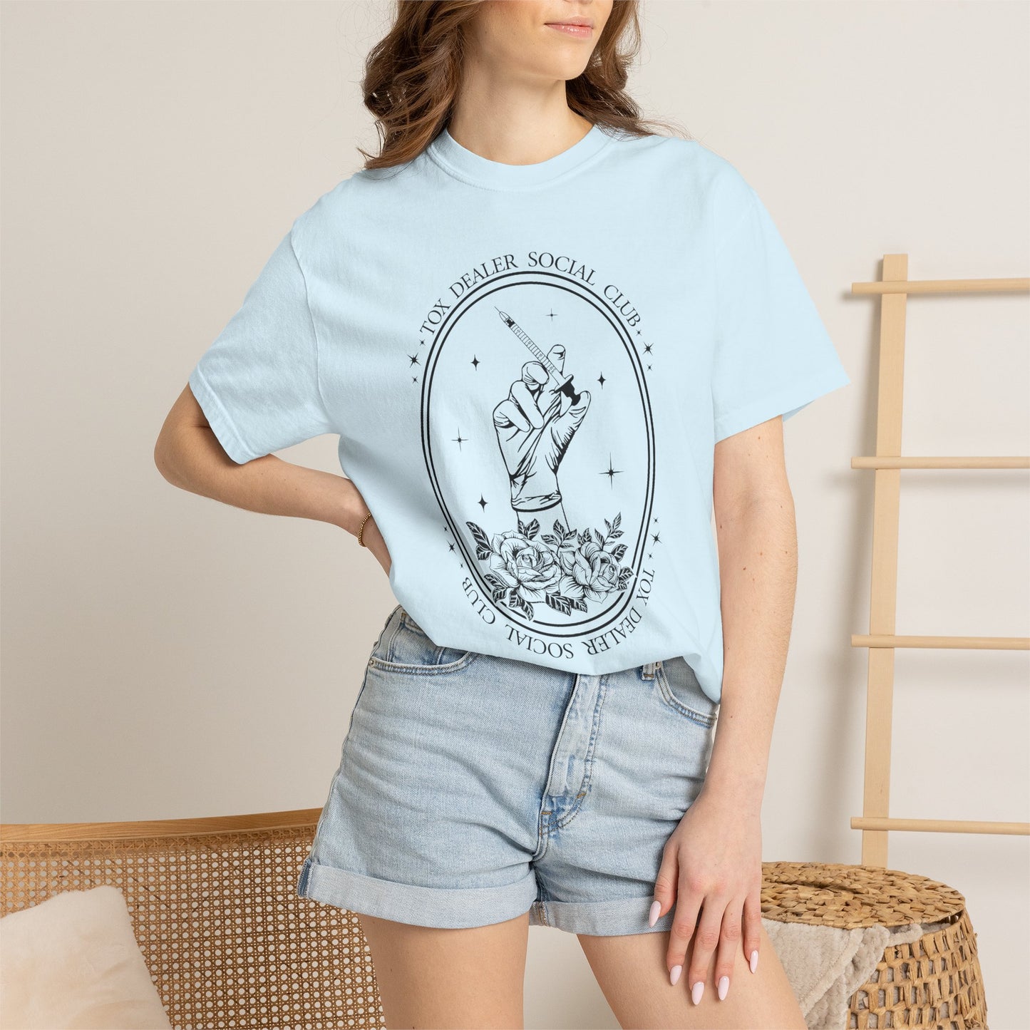 Tox Social Club Graphic T-Shirt — Floral Tarot Illustration