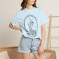 Tox Social Club Graphic T-Shirt — Floral Tarot Illustration