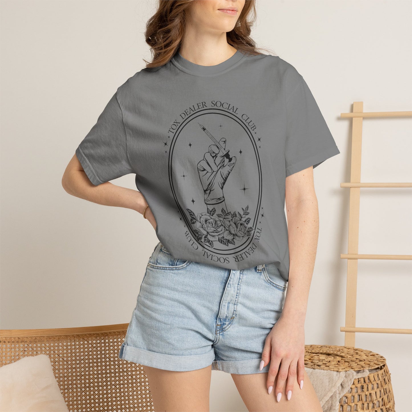 Tox Social Club Graphic T-Shirt — Floral Tarot Illustration