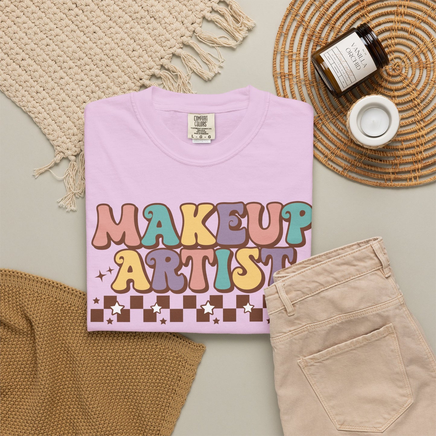Makeup Artist Retro Graphic T-Shirt