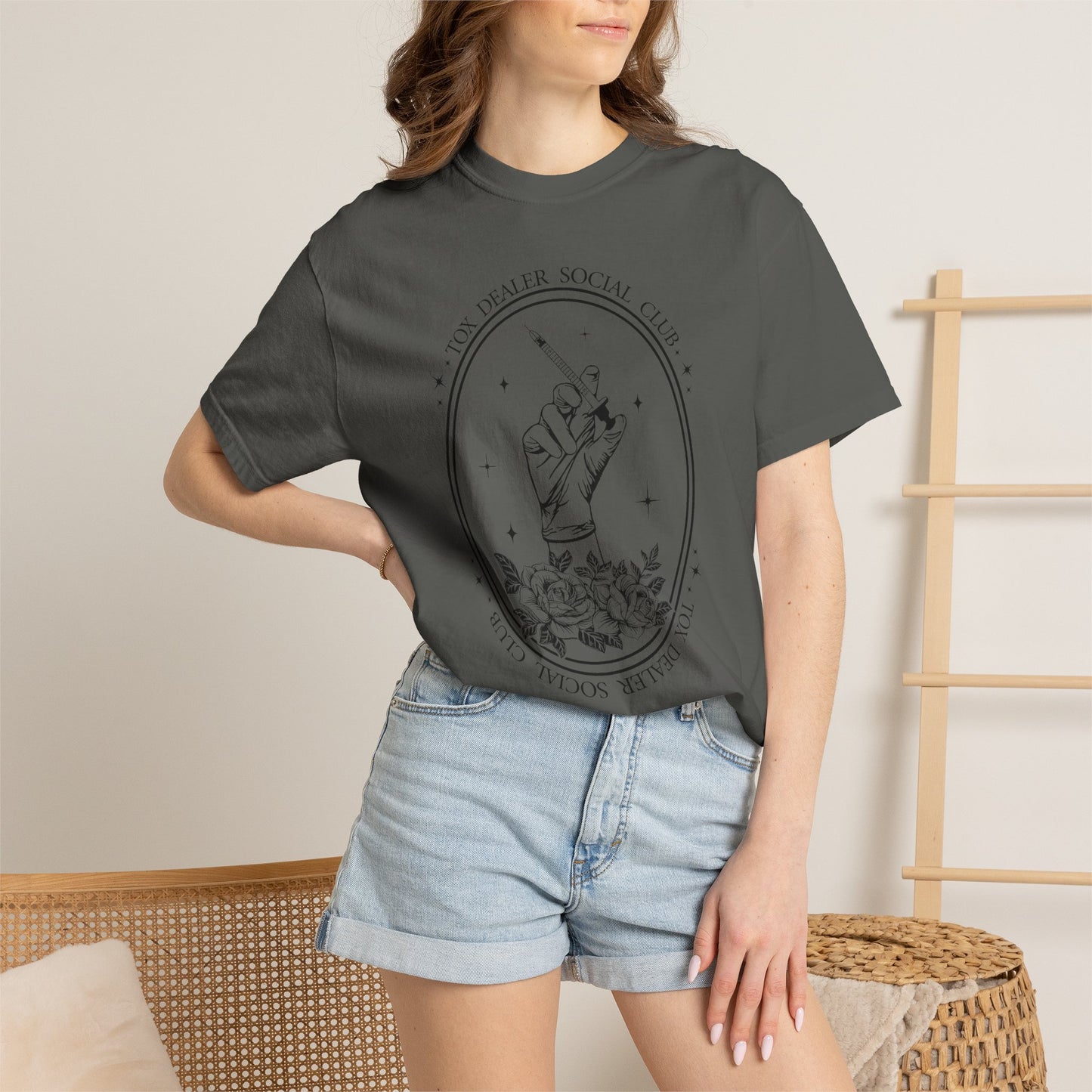 Tox Social Club Graphic T-Shirt — Floral Tarot Illustration