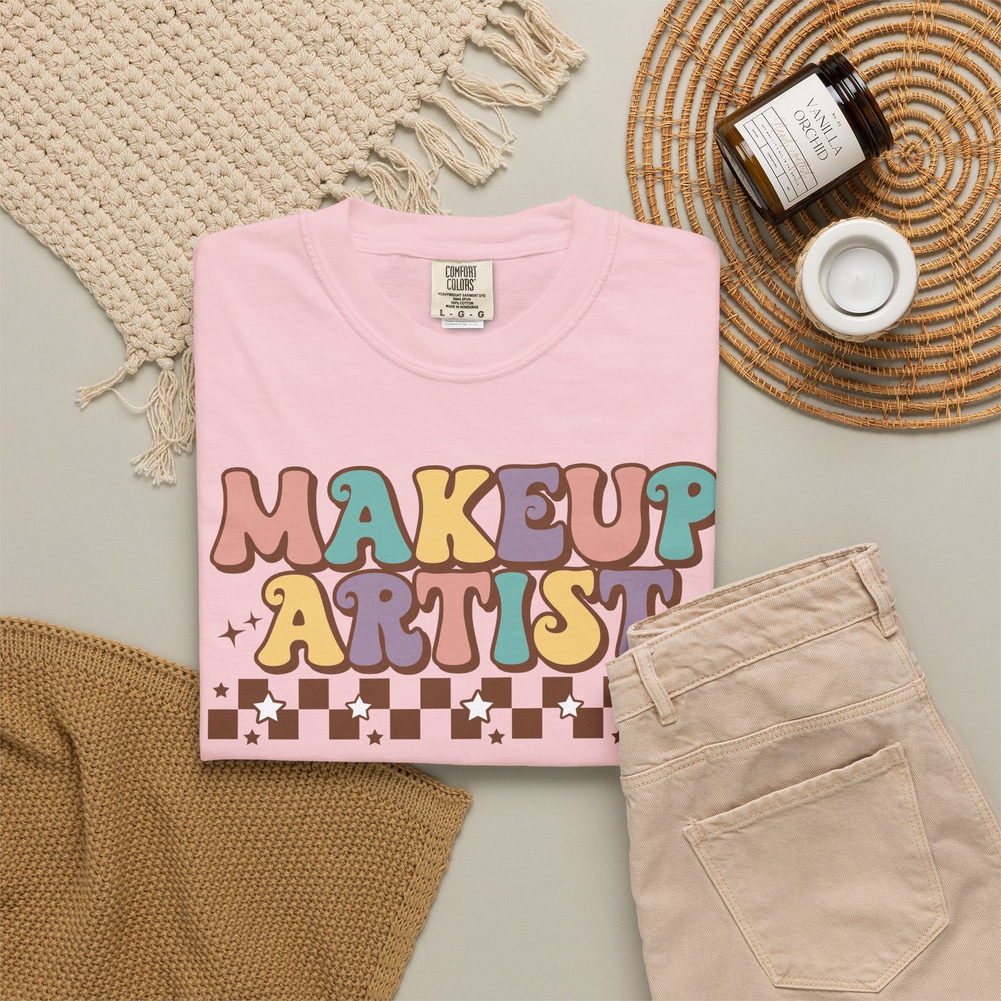 Makeup Artist Retro Graphic T-Shirt