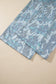 Multicolour Abstract Floral Print Loose Pullover Drawstring Pants 2pcs Set