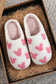White Mickey Mouse Cartoon Head Pattern Plush House Slippers
