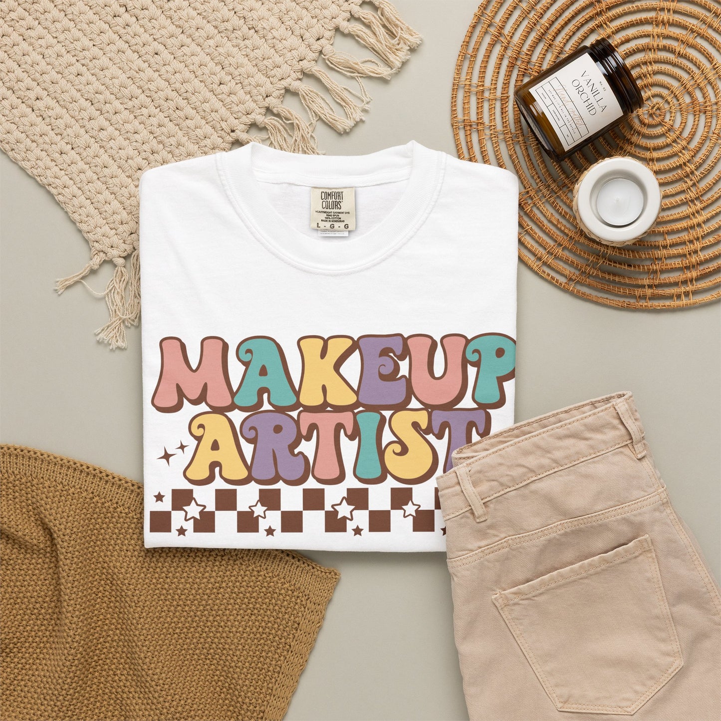 Makeup Artist Retro Graphic T-Shirt
