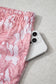 Multicolour Abstract Floral Print Loose Pullover Drawstring Pants 2pcs Set