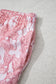 Multicolour Abstract Floral Print Loose Pullover Drawstring Pants 2pcs Set