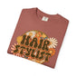 Hair Stylist T-Shirt — Retro Floral ‘Hair Stylist’ Tee