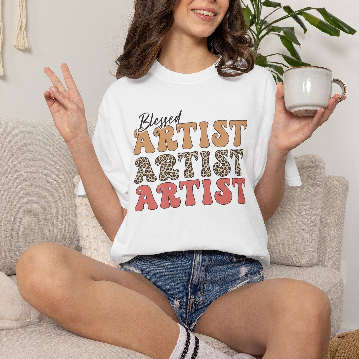 Blessed Artist Vintage-Style T-Shirt