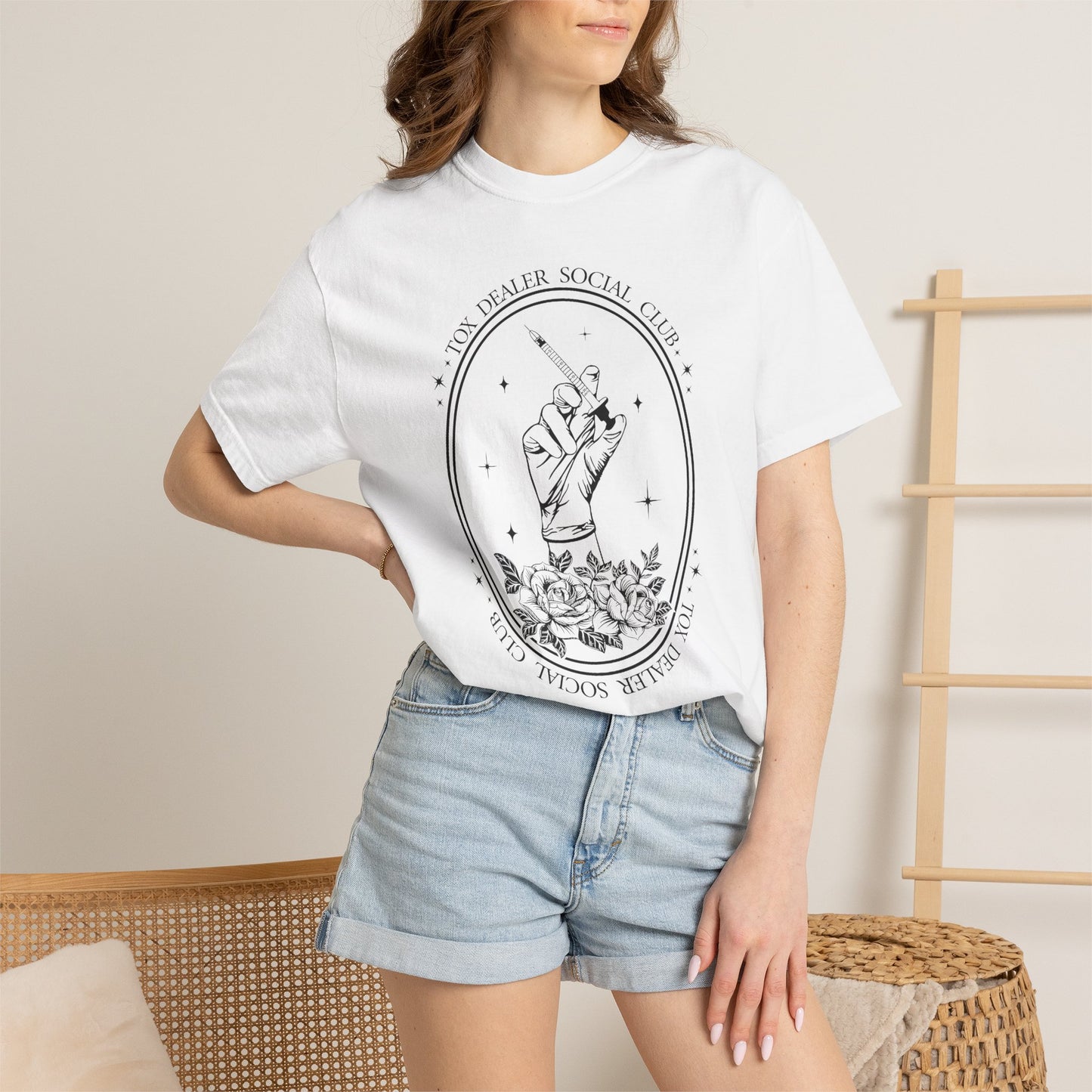 Tox Social Club Graphic T-Shirt — Floral Tarot Illustration