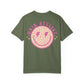 Hair Stylist Smiley T-Shirt — Pink Leopard Smiley Tee for Hairdressers