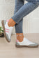 Rose Red Color Block PU Leather Patchwork Lace Up Flat Shoes