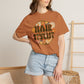 Hair Stylist T-Shirt — Retro Floral ‘Hair Stylist’ Tee