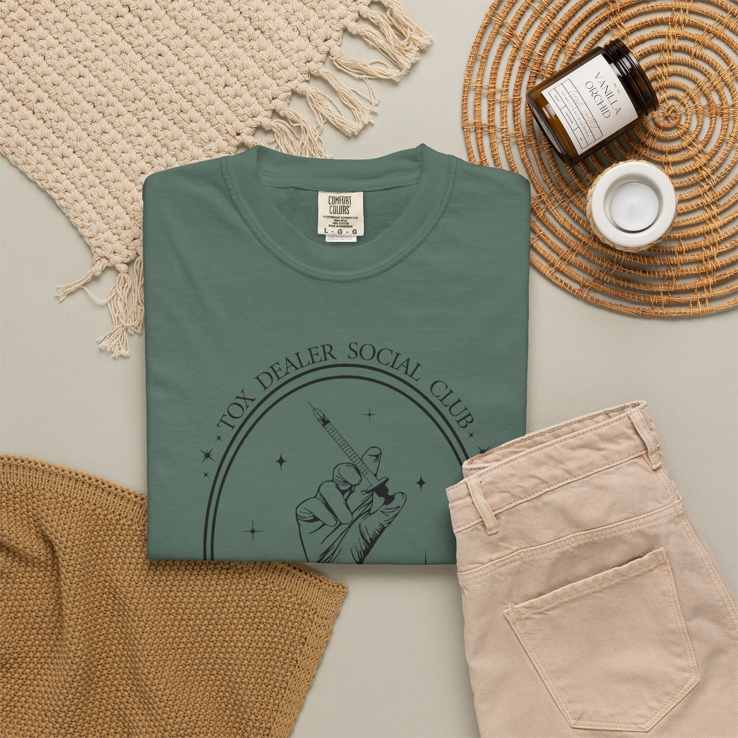 Tox Social Club Graphic T-Shirt — Floral Tarot Illustration