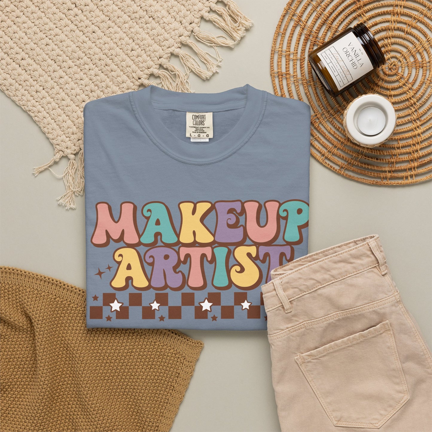 Makeup Artist Retro Graphic T-Shirt