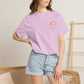Hair Stylist Smiley T-Shirt — Pink Leopard Smiley Tee for Hairdressers